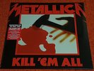 METALLICA - Kill Em All - 2016 Blackened Vinyl LP Reissue MISPRINT SLEEVE Sealed