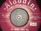SOUL 45 THURSTON HARRIS DO WHAT YOU DID I’M ASKING FORGIVENESS ALADDIN VG+