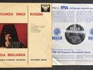 TERESA BERGANZA ALEXANDER GIBSON sings ROSSINI DECCA SXL 2132 LP