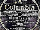 Madame FREHEL, Derriere La Clique-La Mome Catch-Catch, Columbia BF 2417