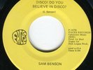 Sam BENSON do you believe in disco? 45 rare MODERN SOUL disco DEEP FUNK hear ?