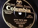 Store-Stock Viva-Tonal Columbia 995-D Ruth Etting-After You've Gone (1927)