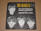 THE BEATLES: DO YOU WANT TO KNOW A SECRET/THANK YOU GIRL #587 VEE JAY PIC SLEEVE