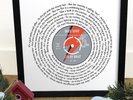 David Bowie | Vinyl 12 inch LP Size Framed Record Gift | Aladdin Sane Styled