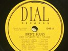 RARE BOP JAZZ 78 RED NORVO ALL STARS Bird's Blues DIAL 1045 Charlie Parker HEAR