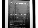 FOO FIGHTERS+Everlong+POSTER AD+RARE+ORIGINAL+1997+FRAMED+EXPRESS GLOBAL SHIP