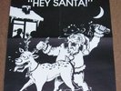 UK SUBS STUNNING UK RECORD COMPANY PROMO POSTER FOR 'HEY SANTA' 12