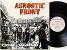 Agnostic Front - One Voice LP 1992  Roadrunner Records  Relativity  RO 9222 1