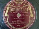 BLUES BLIND BOY FULLER CQ 9281 JITTERBUG RAG/too M any Women V to V+