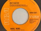 DAVID BOWIE  - Rebel Rebel / Lady Grinning Soul - RARE EL SALVADOR 45 EX+