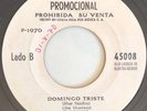 THE DOORS - You Make Me Real / Blue Sunday - RARE COSTA RICA RADIO PROMO 45