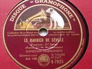78 TOURS/COMEDIAN HARMONISTS/GRAMOPHONE K 7925/LE BARBIER DE SEVILLE