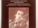 RARE PRIVATE 2LPS SET GINETTE NEVEU BEETHOVEN BRAHMS VIOLIN CONCERTOS UNRELEASED