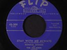 DONALD WOODS & VEL-AIRES: Stay With Me Always 45 Vocal Groups