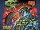 ACID WITCH - Stoned LP orange swirl vinyl poster + decoration death metal 2010