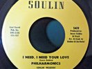 Philharmonics-I Need I Need Your Love/Will You Marry-Rare Northern Soul 45-HEAR