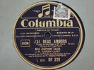 JOSEPHINE BAKER 78T COLUMBIA DF 229 / LA PETITE TONKINOISE / J'AI DEUX AMOURS EX