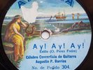 AGUSTIN BARRIOS Atlanta 65376/8: Marcha Paraguaya - Ay Ay Ay RARE GUITAR 78 RPM