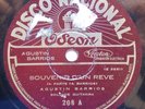 AGUSTIN BARRIOS plays himself on Odeon 208 RARE 1928 GUITAR 78 RPM *NEAR MINT*