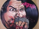 EX/EX ANTHRAX FISTFUL OF METAL VINYL PICTURE DISC LP 1985 1st Pressing  MFN 14 P