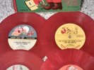 Christmas Record Album #1- 4 Red Vinyl 45s Peter Pan Records