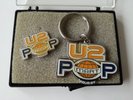 U2 - PROMO MEMORABILIA - POP MART TOUR PIN AND KEYCHAIN SET