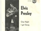 Elvis Presley One Night PS single from Denmark.