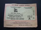 1979 THE WHO ORIGINAL VINTAGE CONCERT TICKET EMPIRE STADIUM WEMBLEY