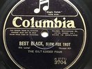 EUROJAZZ: THE GILT-EDGED FOUR - ‘BEST BLACK’ COLUMBIA 3704, EDDIE LANG GUITAR?