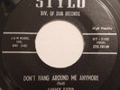 Original Jimmy Ford, Don't Hang Around ... 45rpm record, guitar rockabilly RAB
