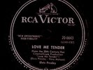 ELVIS PRESLEY R&R Love me tender/ Anyway you want me Schellackplatte 78rpm S9893