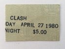 Rare The Clash Roxy 4/27 1980 Ticket Stub Secret Concert punk Joe Strummer flyer