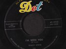 WALLY LEWIS: White Bobby Socks / I'm With You 45 (sticker residue ol, plays fin