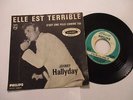 sp 45t j.box encart original JOHNNY HALLYDAY elle est terrible+1