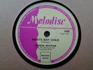 GEORGE BROWN - Mary's Boy Child / Eden Was Just Like This 78 rpm disc (A+)