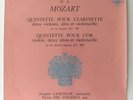 Mozart Quintets Lancelot Quatuor Barchet Early Erato Stero STE 50025