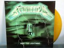 METALLICA - RIDE THE LIGHTNING RE-LP GREEN CVR YELLOW COLOR VINYL RARE 100 EX/EX