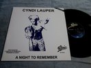Cindy lauper-A night To Remember LP Promo Radio Unique cover Epic