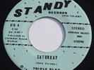 TRIPLE PLAY: SATURDAY / BRADFORD - RARE 1977 MODERN SOUL BOOGIE - 45rpm