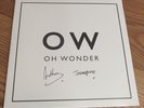 SEALED/SIGNED Oh Wonder Anthony West/Josephine Vander Gucht white vinyl 2 lp