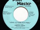 TIMOTHY CRAIG-LOVE LETTERS TO A FOOL ON PILOT MASTER RARE MODERN SOUL FUNK 45-VG