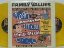 Family Values Tour '98 - 2LP 1998 Yellow Vinyl Korn Ice Cube LIMP BIZKIT PRIMUS