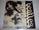 BEATLES - HEY JUDE - 45 SINGLE RARE DANISH PS 1968 -  LISTEN