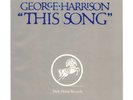 George Harrison Dark Horse This Song Picture Sleeve VERY RARE in this condition