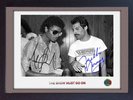 Freddie Mercury Queen Michael Jackson signed photo autograph Music FRAMED