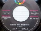 IRMA THOMAS New Orleans Soul Funk R&B 45 MINIT promo HITTIN ON NOTHING dm605