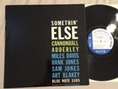 CANNONBALL ADDERLEY   SOMETHIN’ ELSE LP   BLUE NOTE 1595 MONO RVG EAR DG  Orig.