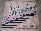 Rare  LP Brahms violon Paul MAKANOWITZKY-piano Noel LEE-Pierre Del VESCOVO