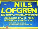 NILS LOFGREN TOM PETTY RARE CONCERT POSTER WED 11th MAY 1977 BIRMINGHAM ODEON