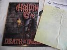 HALLOWS EVE   DEATH & INSANITY ** 1986 METAL BLADE LP w/ TOMMY STEWART NOTE etc